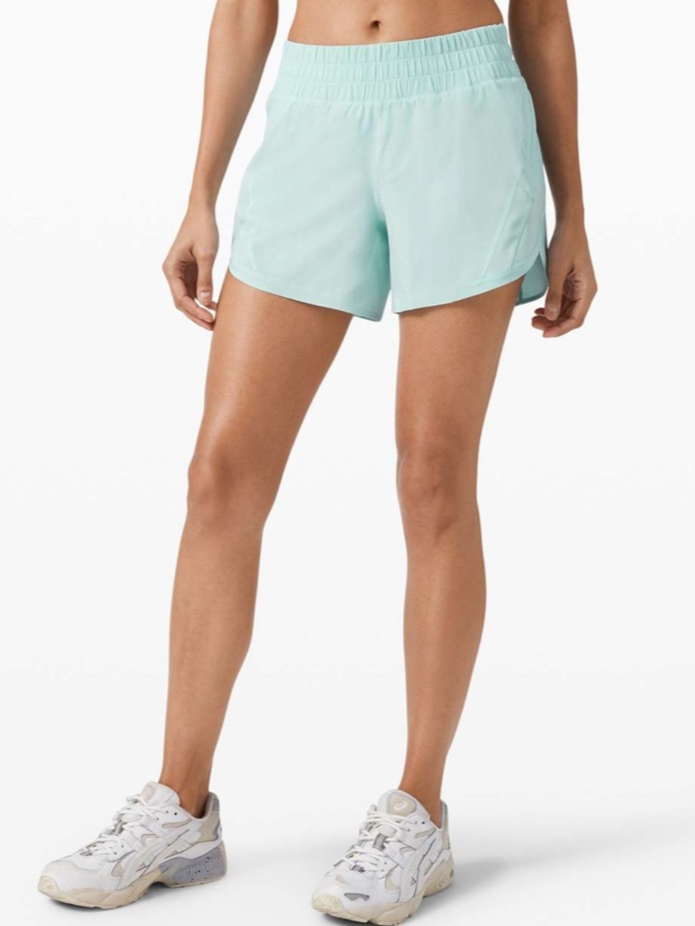 NWT Lululemon Track That Short 5" Blue Glow Size 6